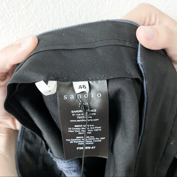 ❤️SOLD❤️Sandro Slim-Fit Tapered Wool-Flannel Trous - Picture 7 of 7